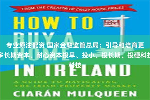 专业原油配资 国家金融监管总局：引导和培育更多长期资本、耐心资本投早、投小、投长期、投硬科技